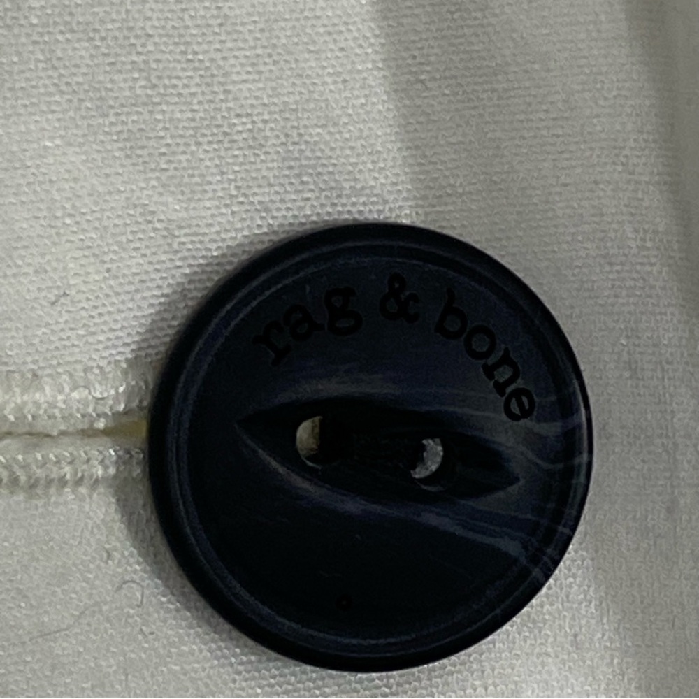 RAG & BONE Andre Linen Blend Blazer White - Picture 11 of 14